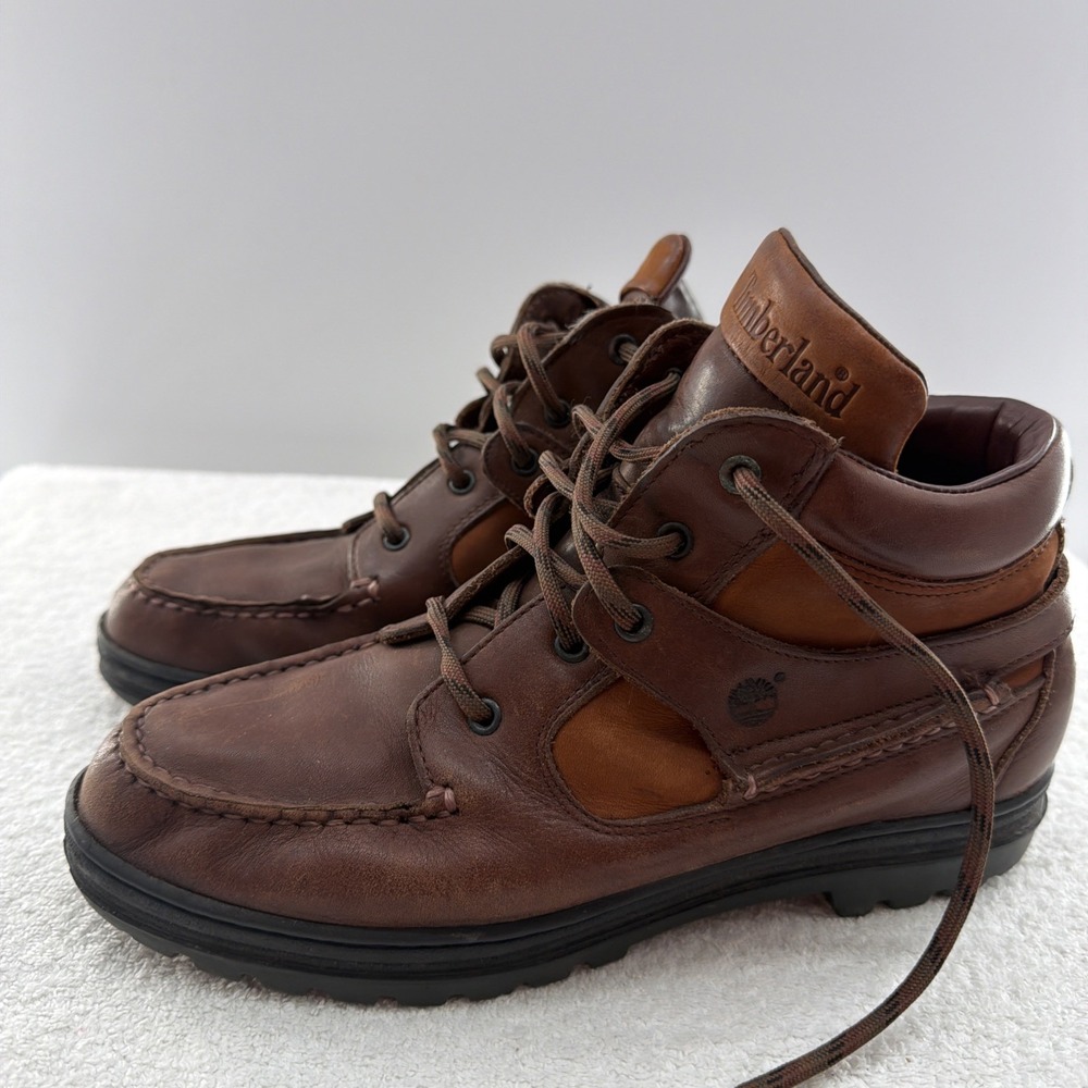 Timberland Leather Gore Tex Hiking Ankle Boots Brown 38345 Women's Size 9.5M EUC